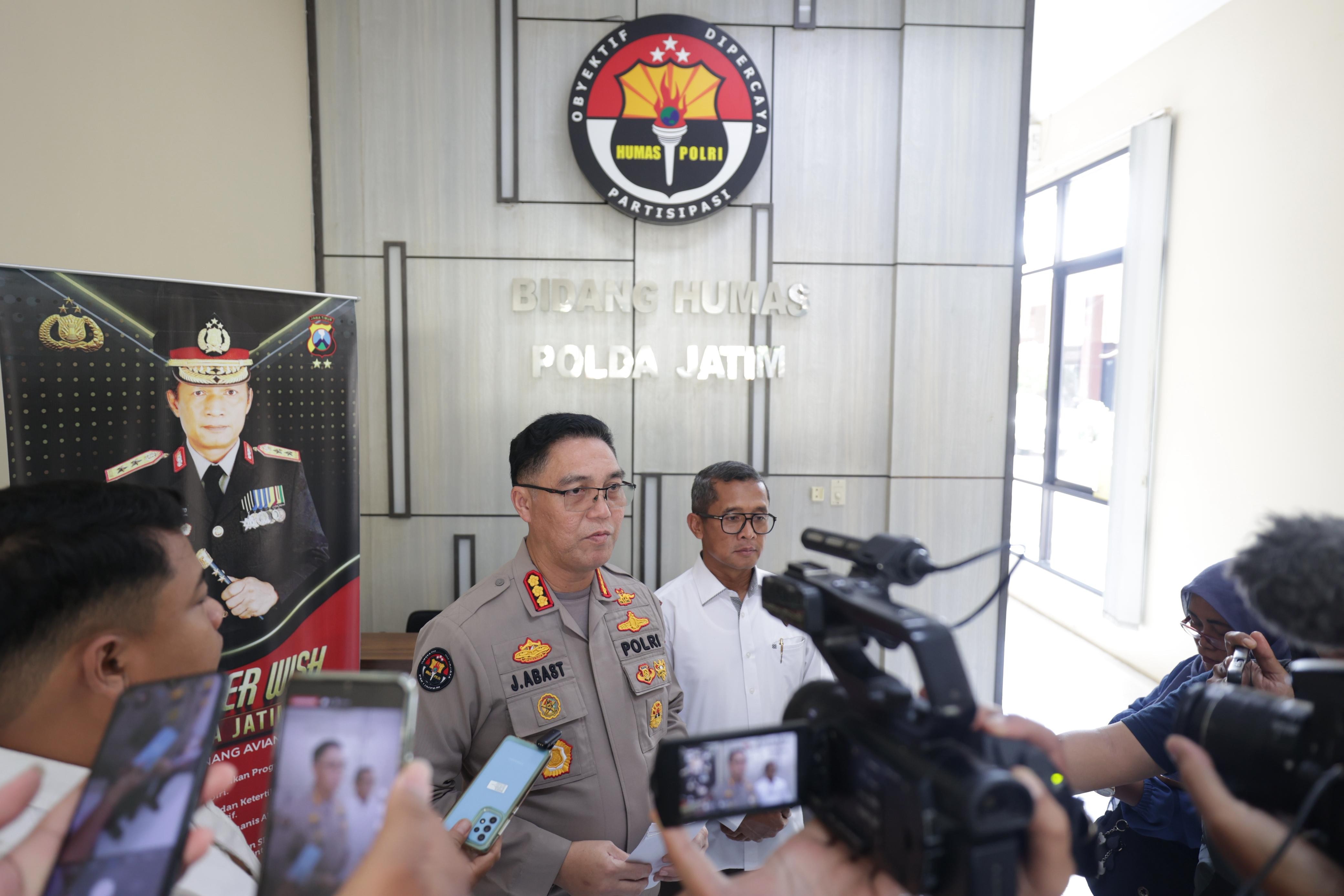 Polda Jatim Tangkap Tersangka  Penghasutan Aksi Anarkis di Kediri