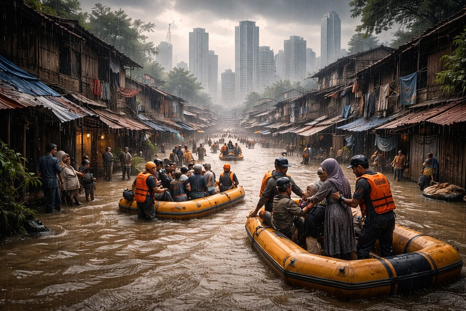 Banjir Pejaten Timur Sempat Capai 3,2 Meter, Warga Terpaksa Mengungsi