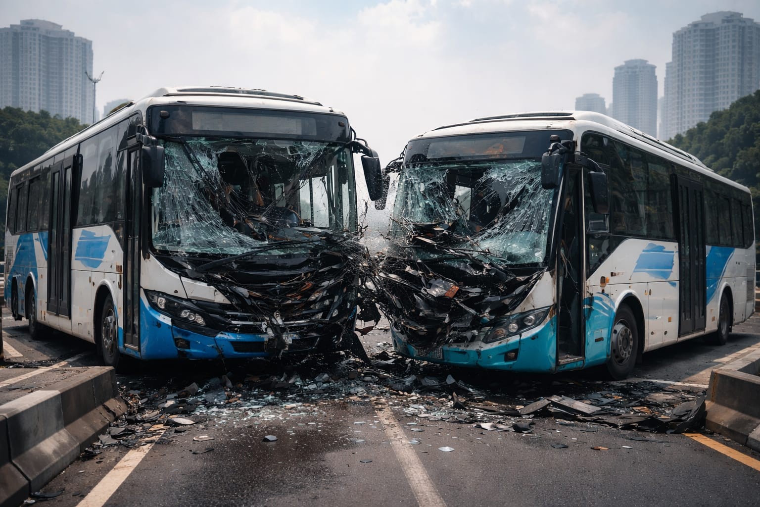Sopir Diduga Mengantuk, Dua Bus Transjakarta Tabrakan di Jalur Langit Cipulir