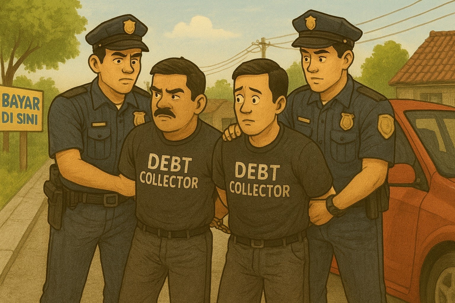 Dua Anggota Mata Elang yang  Paksa Ambil Mobil di Depok Ditangkap Polisi