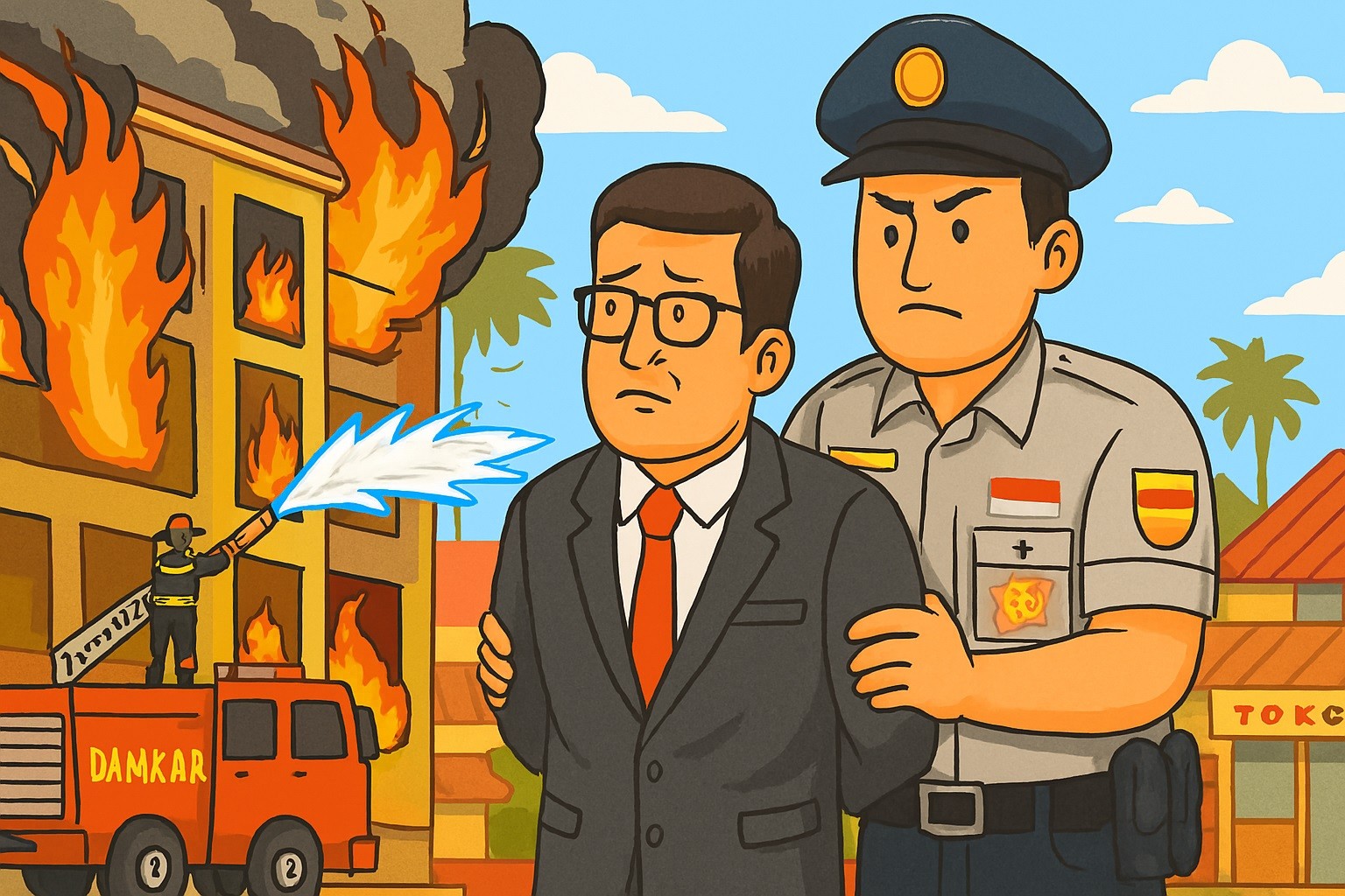 Kelalaian Manajemen Terra Drone Terungkap, Dirut Jadi Tersangka Kebakaran Tewaskan 22 Orang