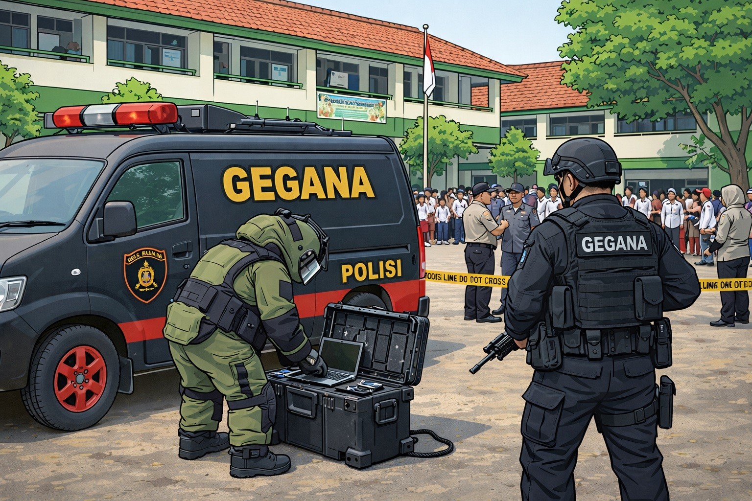 Teror Email Ancaman Bom ke Sekolah di Depok, Polisi Telusuri Pengirim