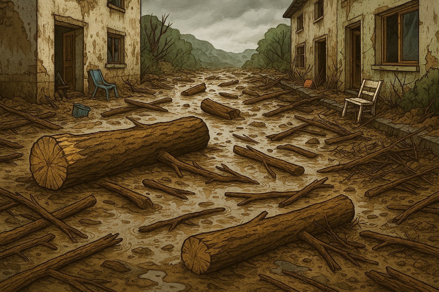 Menteri LH Temukan Jejak Penebangan di Balik Tumpukan Kayu Banjir Sumatra