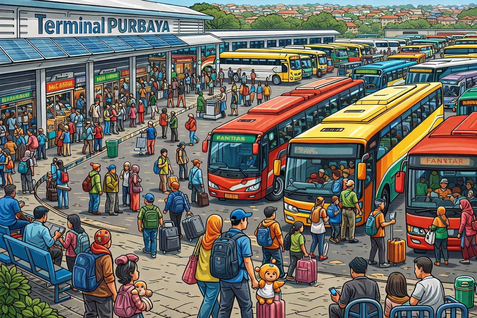 Penumpang Terminal Purabaya Mulai Ada Naik 10–15 Persen Jelang Nataru