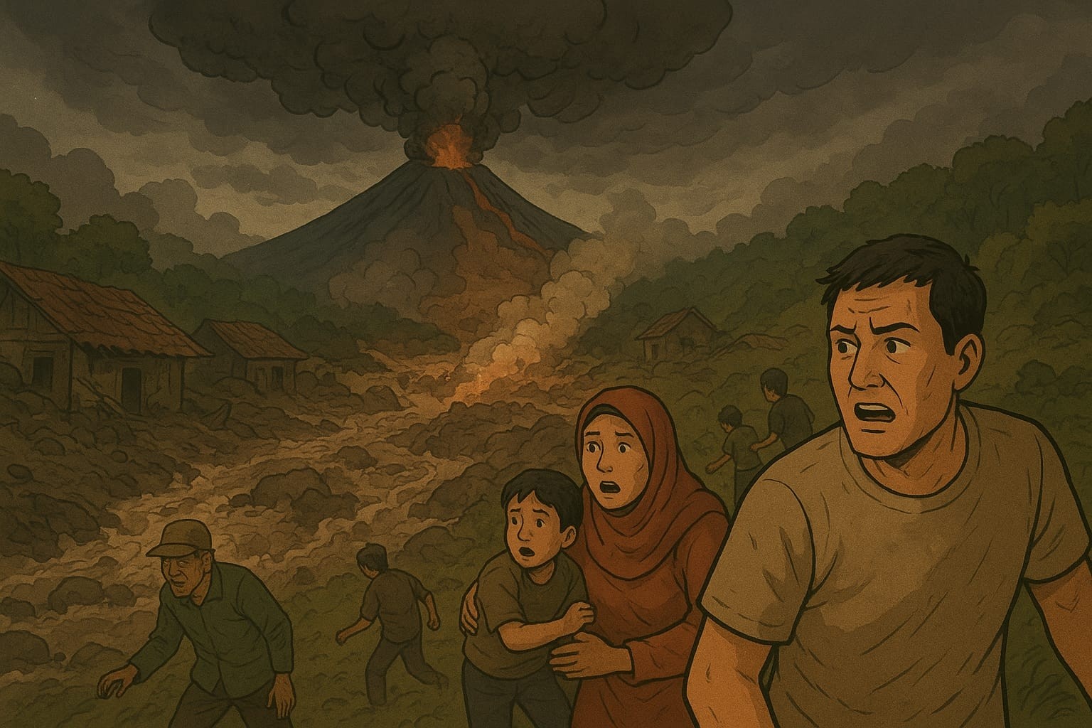 Matrial Lahar Semeru Capai 4 Meter, Warga Sumberlangsep Evakuasi Harta Benda