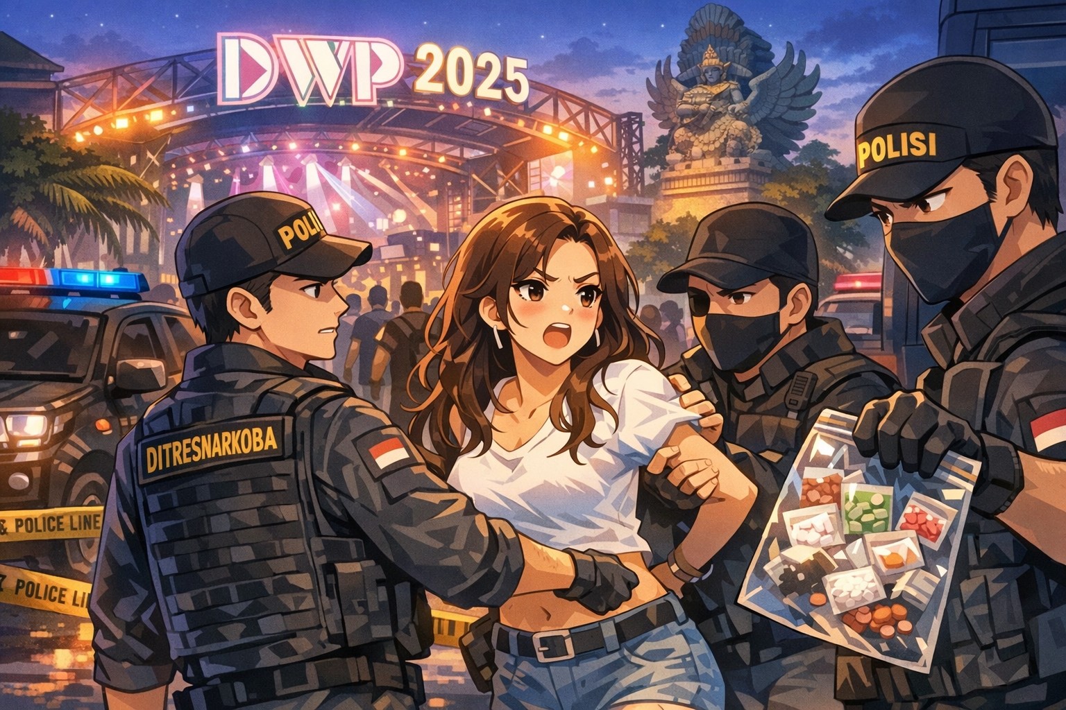 Selebgram Donna Fabiola Diamankan Polisi di Bali, Diduga Hendak Edarkan Narkoba di Konser Musik