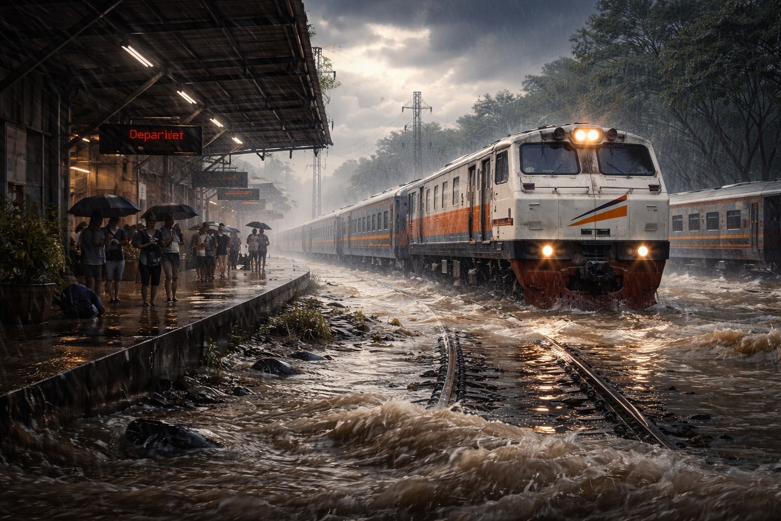 Banjir Ganggu Jalur Kereta, KAI Daop 2 Bandung Batalkan Sejumlah KA Jarak Jauh