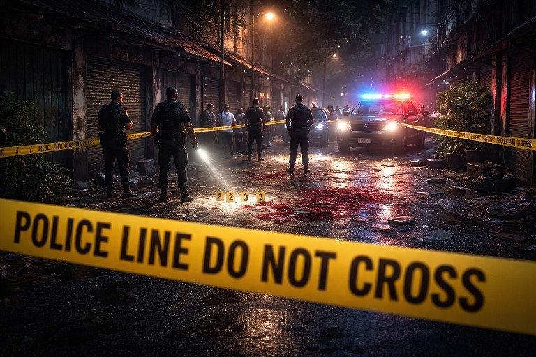 Pria Tanpa Identitas Ditemukan Tewas Bersimbah Darah di Wonokusumo Surabaya