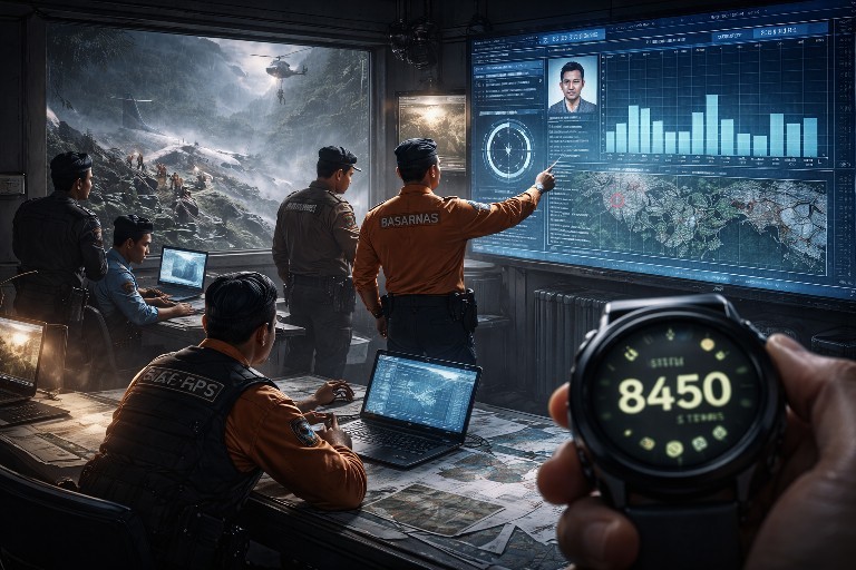 Data Smartwatch Kopilot ATR Dipastikan Bukan Rekaman Usai Kecelakaan