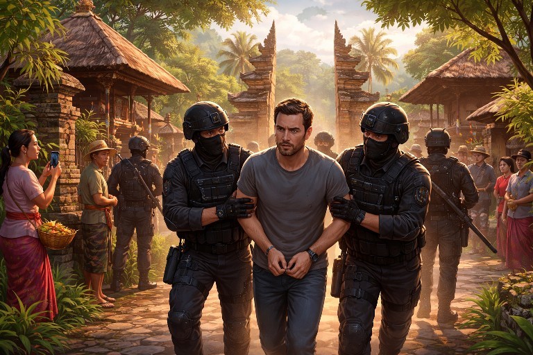 Buronan Interpol Asal Rumania Ditangkap di Bali, Menyamar Hidup Sederhana dan Nikahi WNI