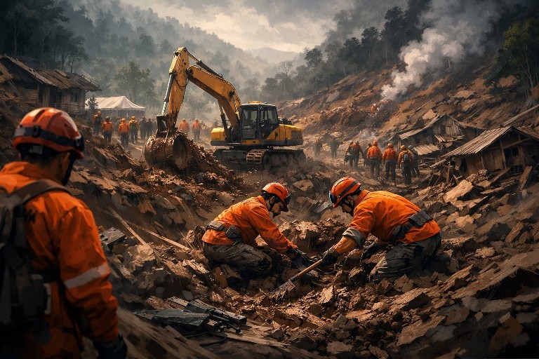 Status Tanggap Darurat Longsor Cisarua Berakhir Hari Ini, Pencarian Korban Masih Berlanjut