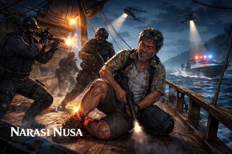 Pelarian Ko Erwin ke Malaysia Gagal, Polisi Lumpuhkan Bandar Narkoba dengan Tembakan di Kaki