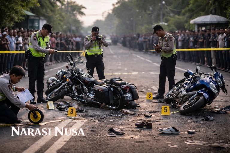Polres Kulon Progo Ungkap Kronologi Kecelakaan Moge vs Jupiter Z di Temon, Satu Orang Meninggal