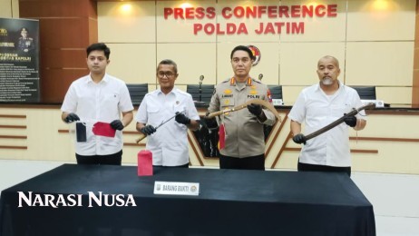 Polda Jatim Tangkap Tiga Pelaku Pemerasan Bersenjata di Pasuruan