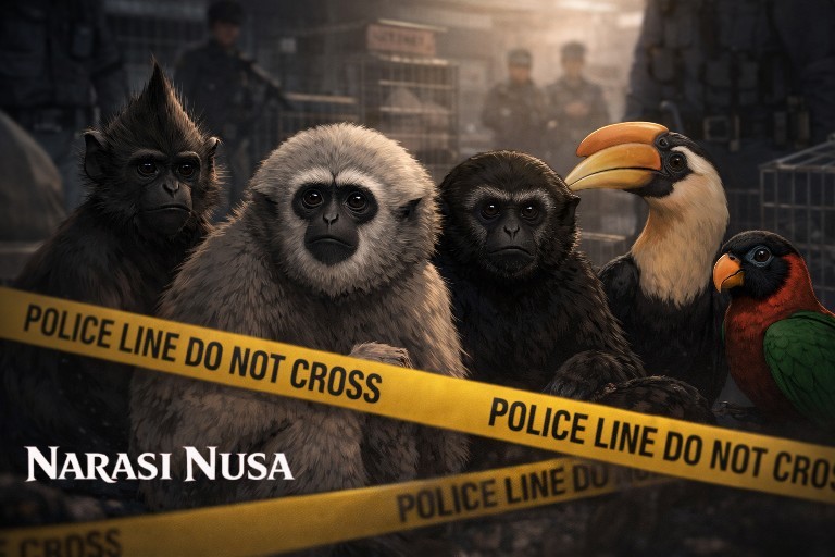 Perdagangan Satwa Dilindungi Terbongkar di Sidoarjo, Polisi Amankan Owa Jawa hingga Burung Langka