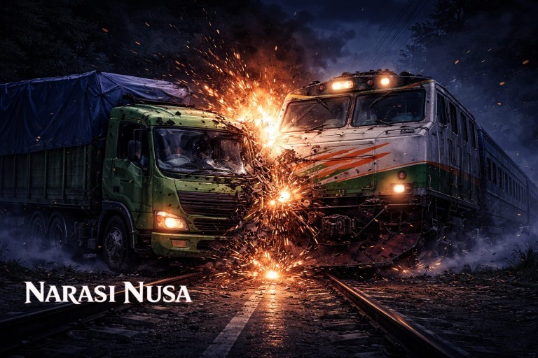 Kereta Api Blambangan Ekspres Tabrak Truk Gandeng di Probolinggo, Masinis Patah Kaki