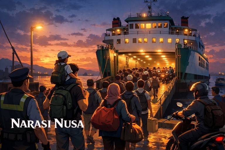 Ratusan Warga Ikuti Program Mudik Gratis Kapal Feri dari Situbondo ke Madura
