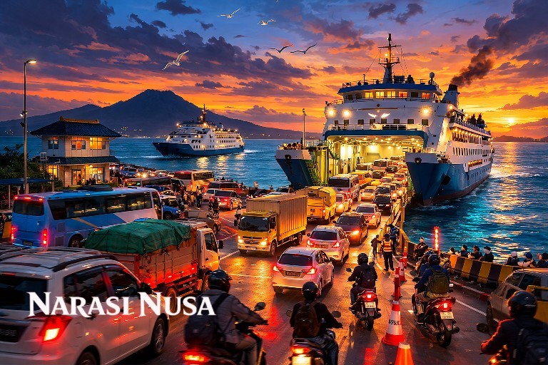 ASDP Operasikan 35 Kapal Nonstop di Lintasan Ketapang–Gilimanuk Jelang Nyepi dan Mudik Lebaran 2026