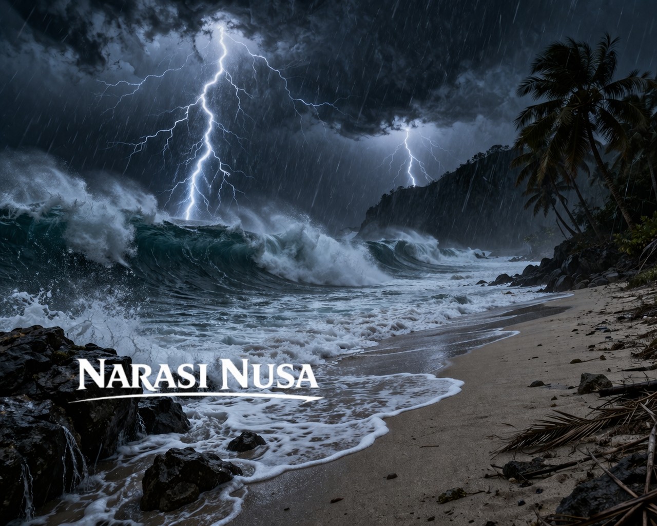 Cuaca Ekstrem Lumajang: 10 Wisatawan Tersambar Petir, 1 Tewas di Pantai Selatan