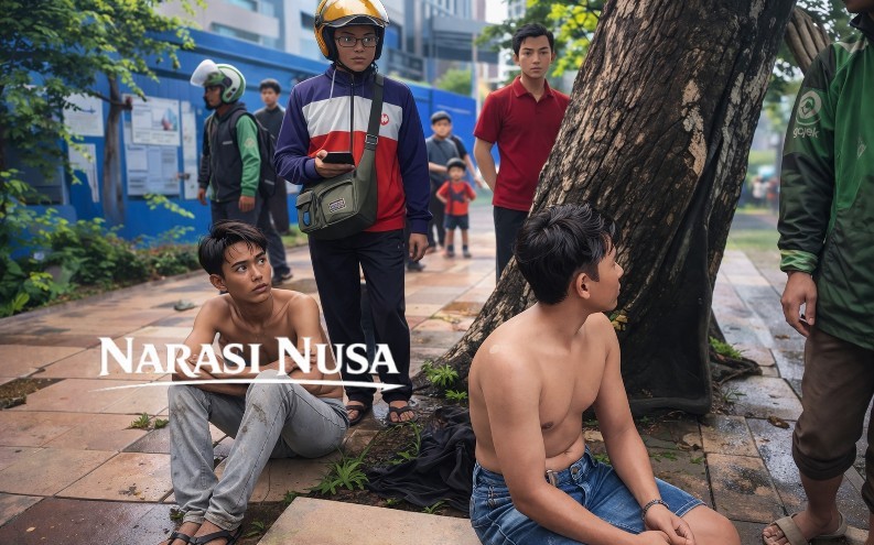 Maling Motor diSurabaya Babak Belur Dihajar Warga, Dua Pelaku Ditangkap Polisi
