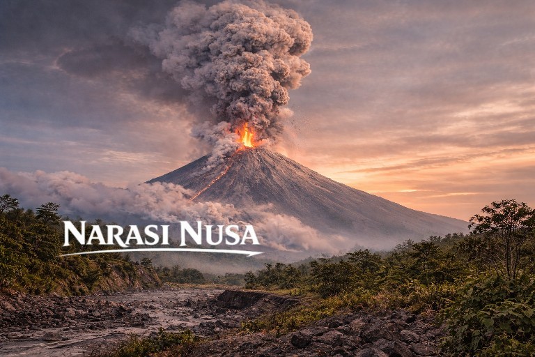 Gunung Semeru Erupsi 16 Kali dalam 6 Jam, Status Siaga.