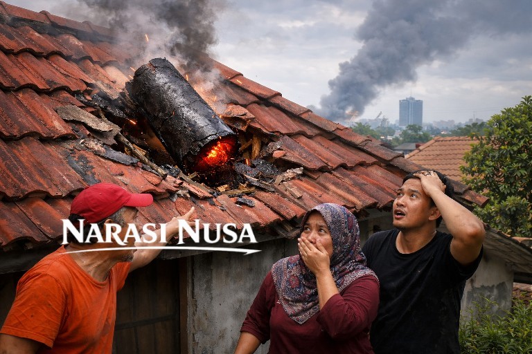 Dentuman Misterius di Sidoarjo Warga Temukan Benda Diduga Logam Panas Jatuh dari Langit