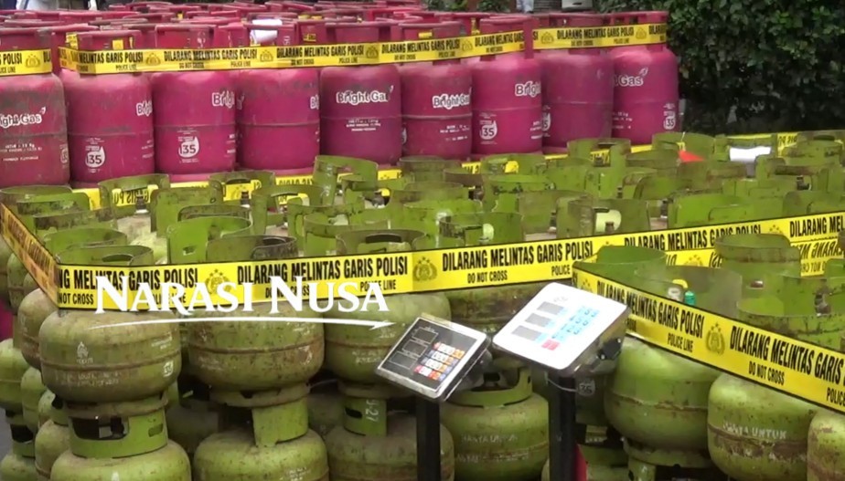 Ditreskrimsus Polda Jatim  Ungkap 66 Kasus Penyalahgunaan BBM dan LPG Bersubsidi, 79 Tersangka