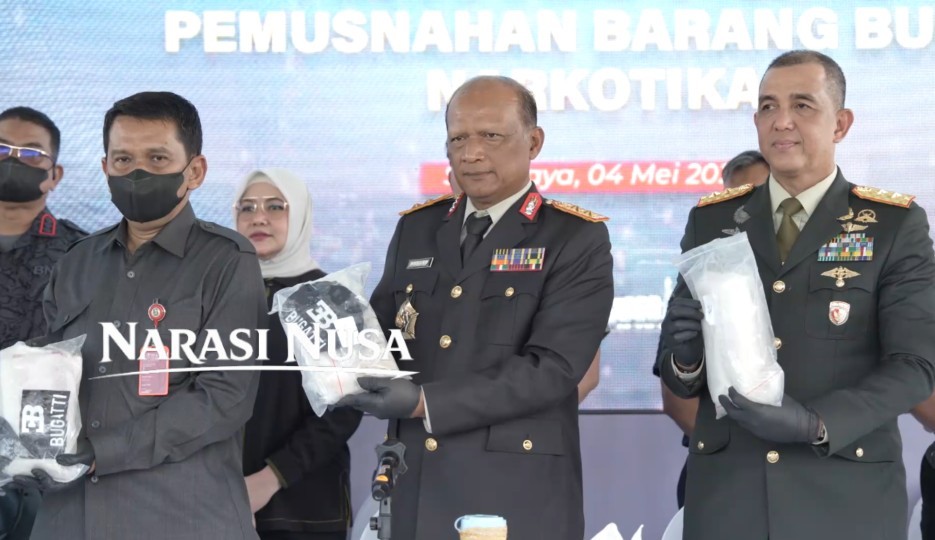 22 Kg Kokain Dimusnahkan Polda Jatim, Sumenep Diduga Jalur Transit