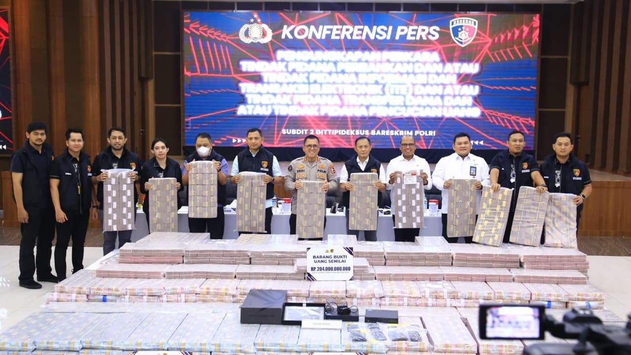 Bareskrim Polri bongkar Sindikat Pembobolan Rekening Dormant Senilai Rp204 Miliar