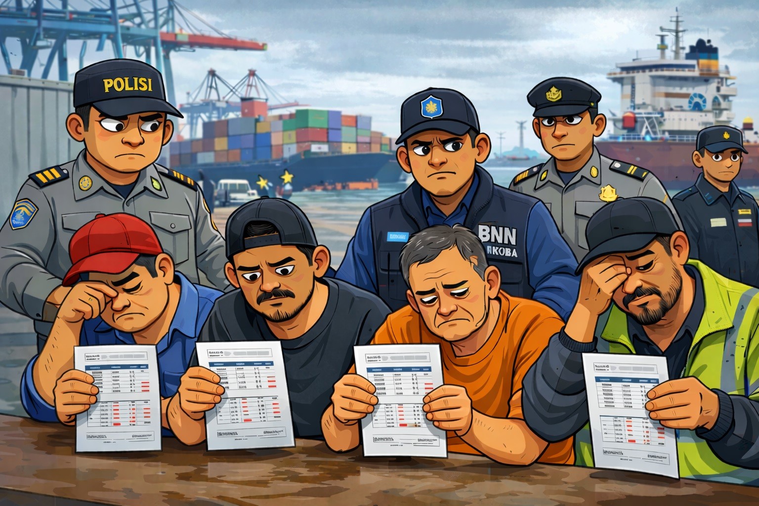 Empat Sopir Terbukti Gunakan Sabu dalam Tes Urine di Pelabuhan Tanjung Perak